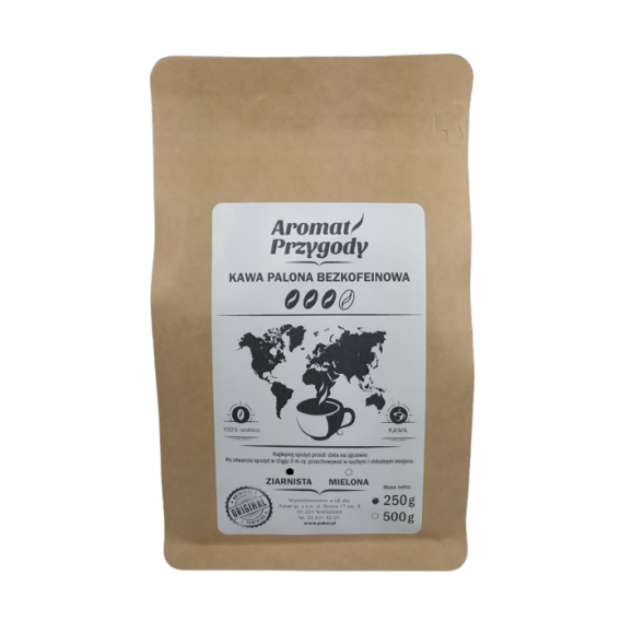 Kawa ziarnista bezkofeinowa Aromat przygody 250 g