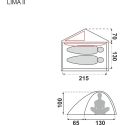 Namiot 2-osobowy Fjord Nansen Lima II 3.2 kg