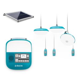 Zestaw domowy do oświetlenia z panelem słonecznym Biolite SolarHome 620