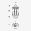 Namiot MSR Remote 3 - Wymiary